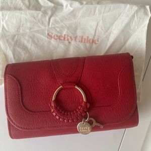 See by Chloe Hana Chain Wallet, Red